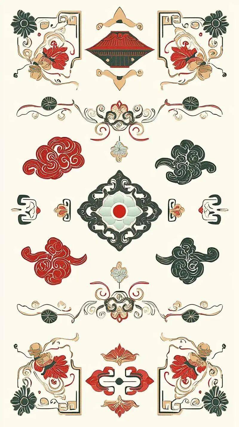 國(guó)風(fēng)古韻-刺繡紋飾紋樣圖案設(shè)計(jì)分享!