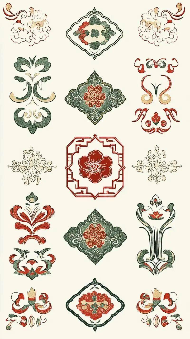 國(guó)風(fēng)古韻-刺繡紋飾紋樣圖案設(shè)計(jì)分享!